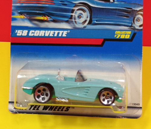 1997 Hot Wheels '58 Corvette Convertible #780 Collector Edition Sealed 1:64 Die - Picture 2 of 11