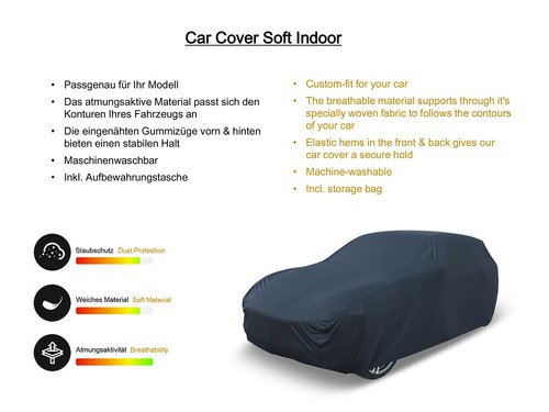 Cubierta de coche Soft Indoor Car Cover para Jeep Grand Cherokee IV Trackhawk (WK2) - Imagen 3 de 4