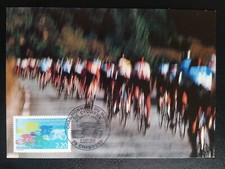 Carte Maximum Timbre Championnat Du Monde De Cyclisme N° 2590 Chambéry 1989
