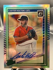 2025 Panini Donruss Baseball Optic Auto Card No 182 Carter Holton