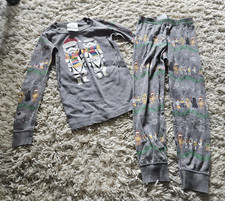 Hanna Anderson Star Wars Christmas Holiday Themed Boys Pajama Set Size 5 Cotton