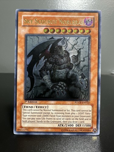Sky Scourge Norleras Ultimate Rare 1st Ed. FOTB-EN022 LP - Picture 1 of 2