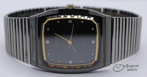 Scratchproof Vintage Rado Diastar 132.9504.3 Gunmetal Black New Battery - Picture 13 of 24
