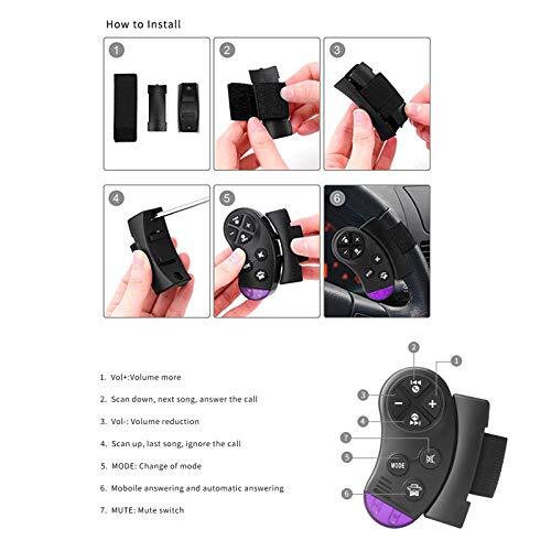 Autoradio Bluetooth vivavoce, Lifelf Radio stereo 4 x 65W 1 ricevitore radio per - Foto 6 di 8