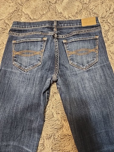 A&F Abercrombie & Fitch Jeans Girls 14 Blue Bootcut C43 - Picture 7 of 8