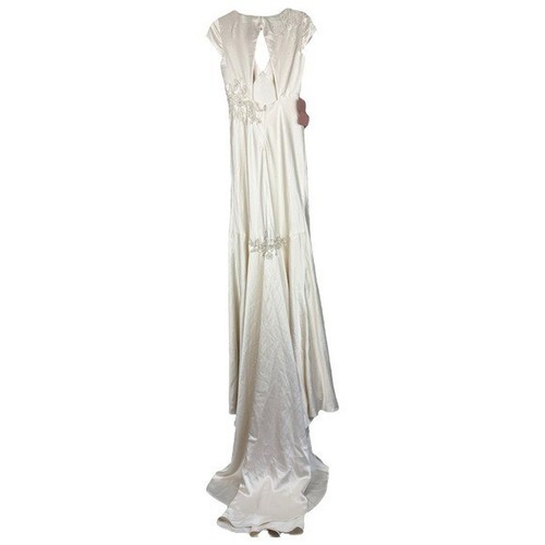 Anthropologie BHLDN Jenny Yoo Briony Floral Embellished Train Wedding Gown Dress - Picture 6 of 15