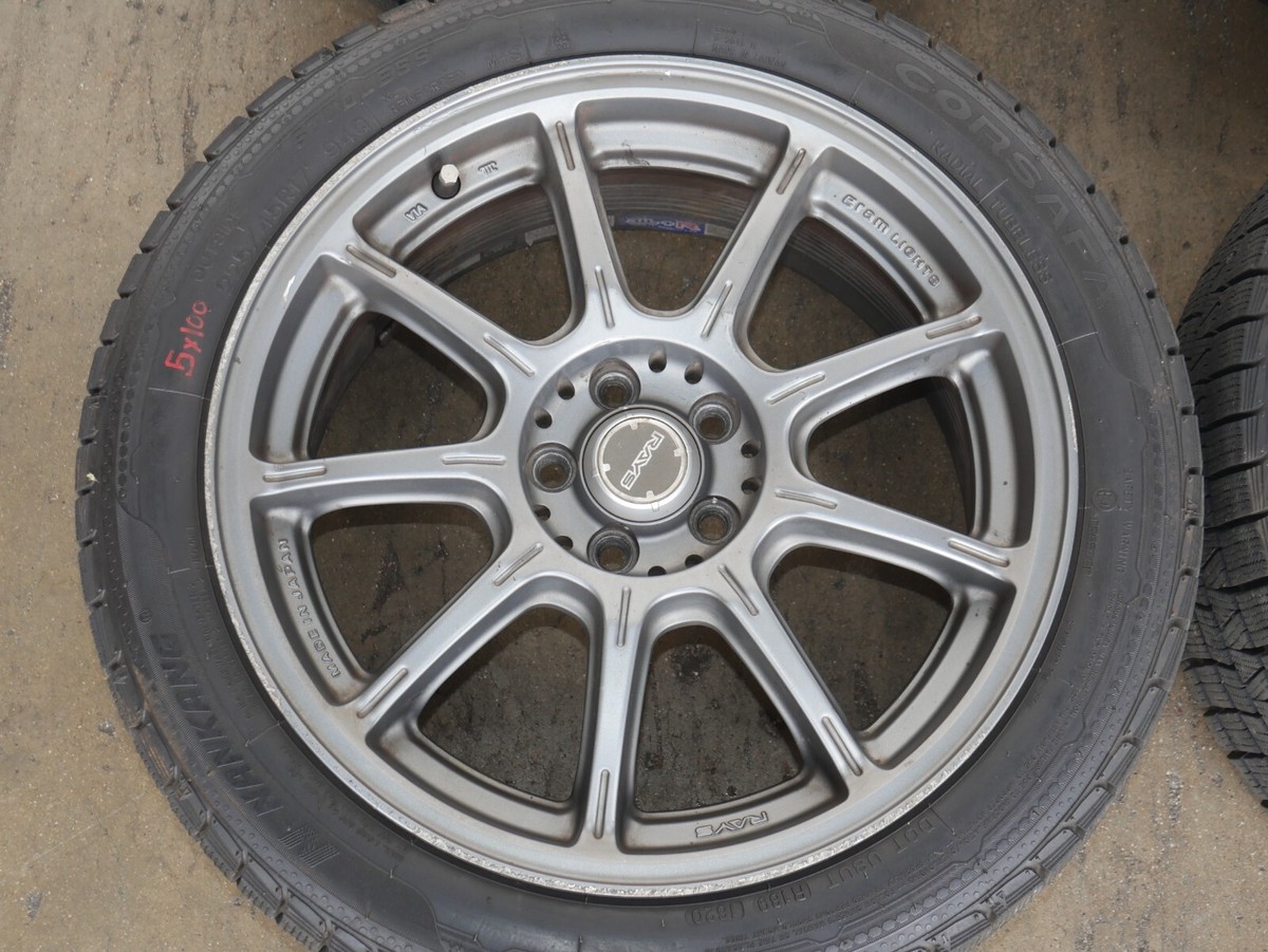 RAYS GRAM LIGHTS 5X100 WHEELS & TIRES 225/45/17 RAYS 57G RIMS 17X7