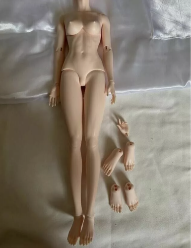 Bambola 1/4 BJD bambina Iple Fid Mari marrone chiaro senza colore trucco viso + occhi gratuiti - Foto 10 di 10