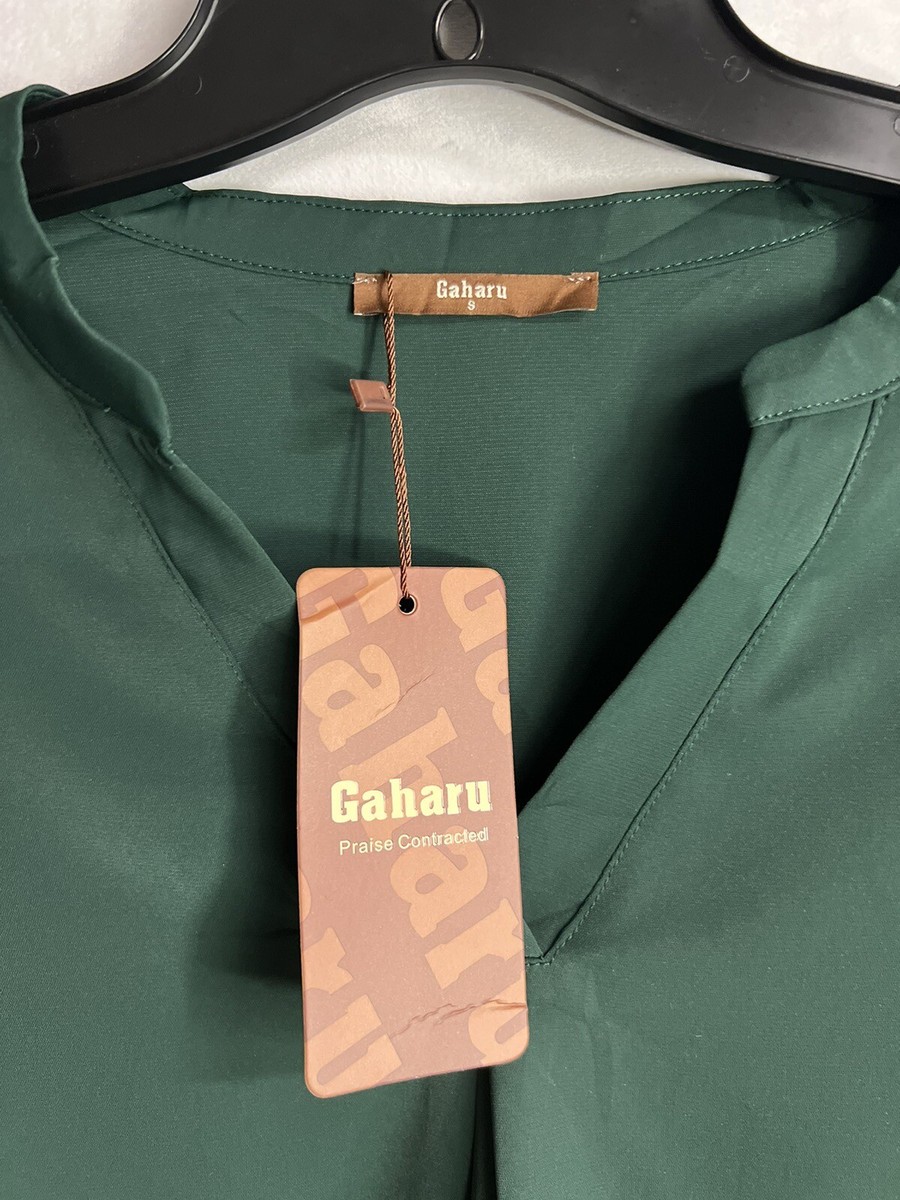 Gaharu Women's Blouses Long Sleeve Work Shirt Chiffon Tunic Gaharu Women's Blouses Long Sleeve Work Shirt Chiffon Tunic