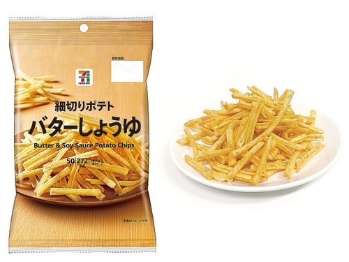Snack japonés mantequilla salsa de soja palitos comida crujiente Seven Eleven 50 g - Imagen 6 de 6
