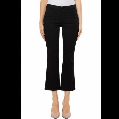 black Zion vanity crop flare jeans | eBay