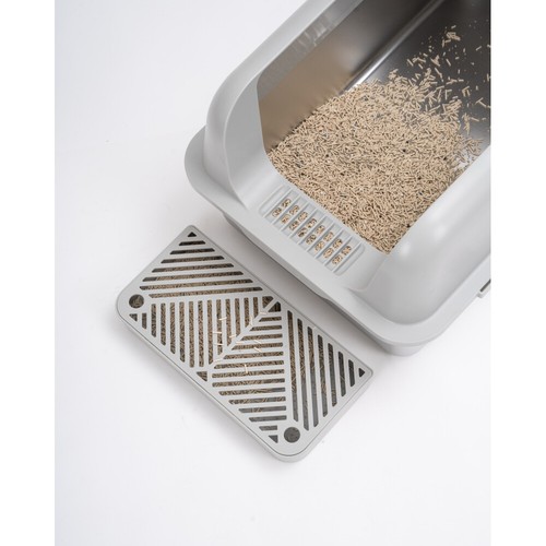 Large Enclosed Stainless Steel Cat Litter Box,high Wall Side Enclosed,Easy Clean - Picture 7 of 21