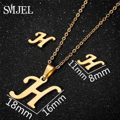 Stainless Steel Tiny Initial Letter Earrings Alphabet Stud Earring Women Jewelry - Picture 20 of 38