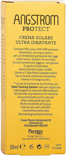 Angstrom Crema Solare Viso per Un'Abbronzatura Ottima, Protezione Viso 50+ Abbro - Foto 3 di 12