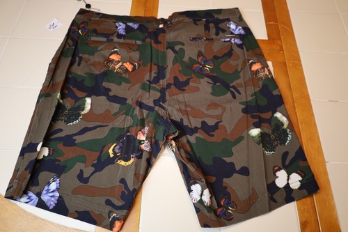Paisley & Gray Green Camo Butterfly Button Shirt With Shorts Mens Size Large NWT - Picture 20 of 20