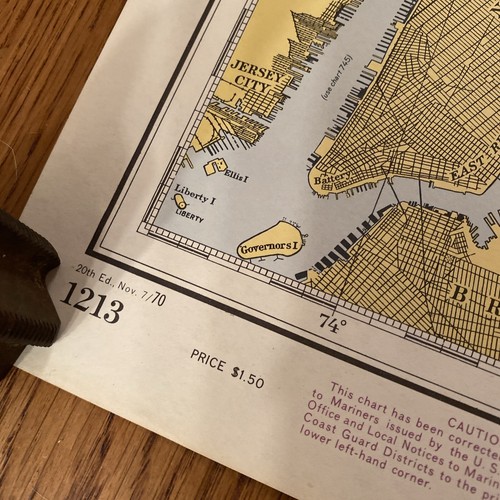 Vintage 1970 Long Island Sound/ New York Nautical Map -42x32.5 Inches - Picture 6 of 7