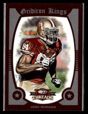 2009 Donruss Threads #29 Josh Morgan Pro Gridiron Kings Framed Red NMMT+
