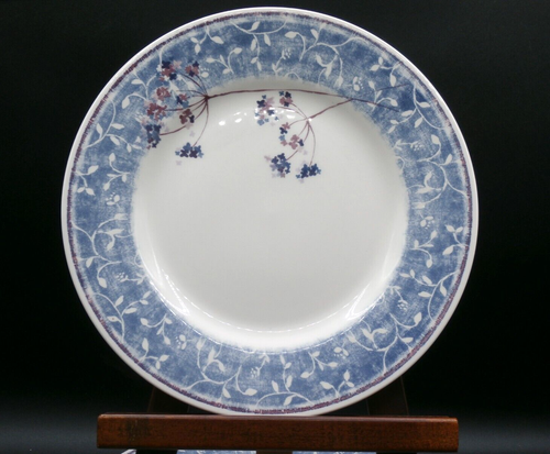 Vtg. Pier 1 Dinner Plates BLUEBERRY SPRAY Pattern Earthenware 10.5" Set/5 NICE!! - Picture 11 of 21