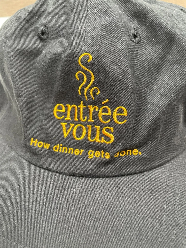 Entree Vous 促销帽黑色帽带背面晚餐如何完成 — 第 2/4 张图片