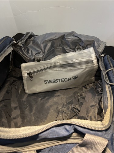 Swiss Tech 24" EXCURSION Duffle Travel Bag 12x24x13 in Blue w/Gray Accent NWT - Picture 8 of 10