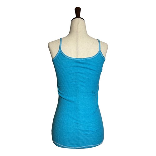 RARE URBAN OUTFITTERS Sparkle Waffle Cami Tank Top Blue S ASO Bella Swan Alt - Picture 7 of 10