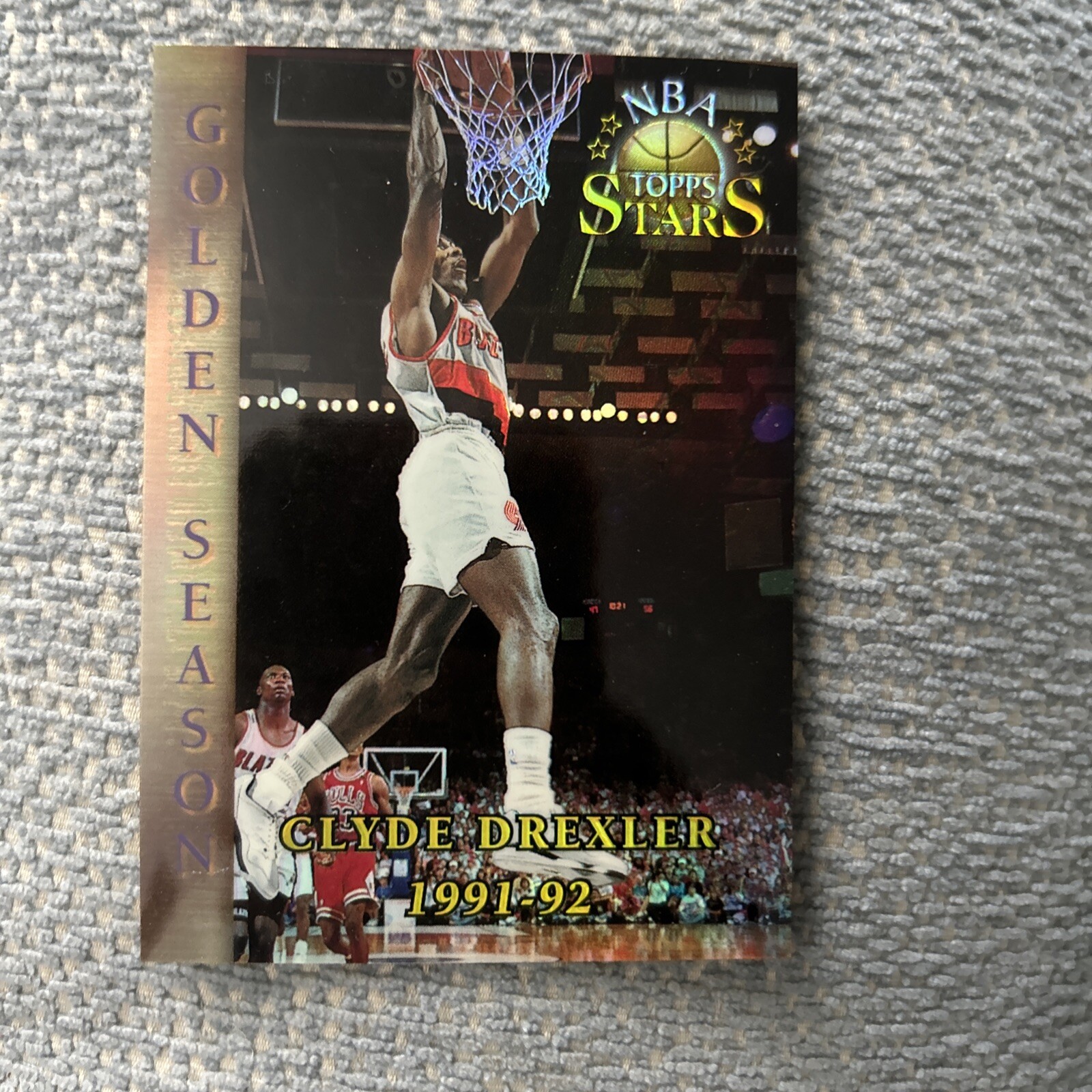1996 Topps Stars Finest Refractors Clyde Drexler #64