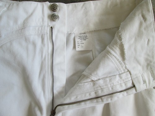 Vintage Wrangler Women's Jeans 15/16 32x35 Western Cotton White Denim High Full - Picture 5 of 9