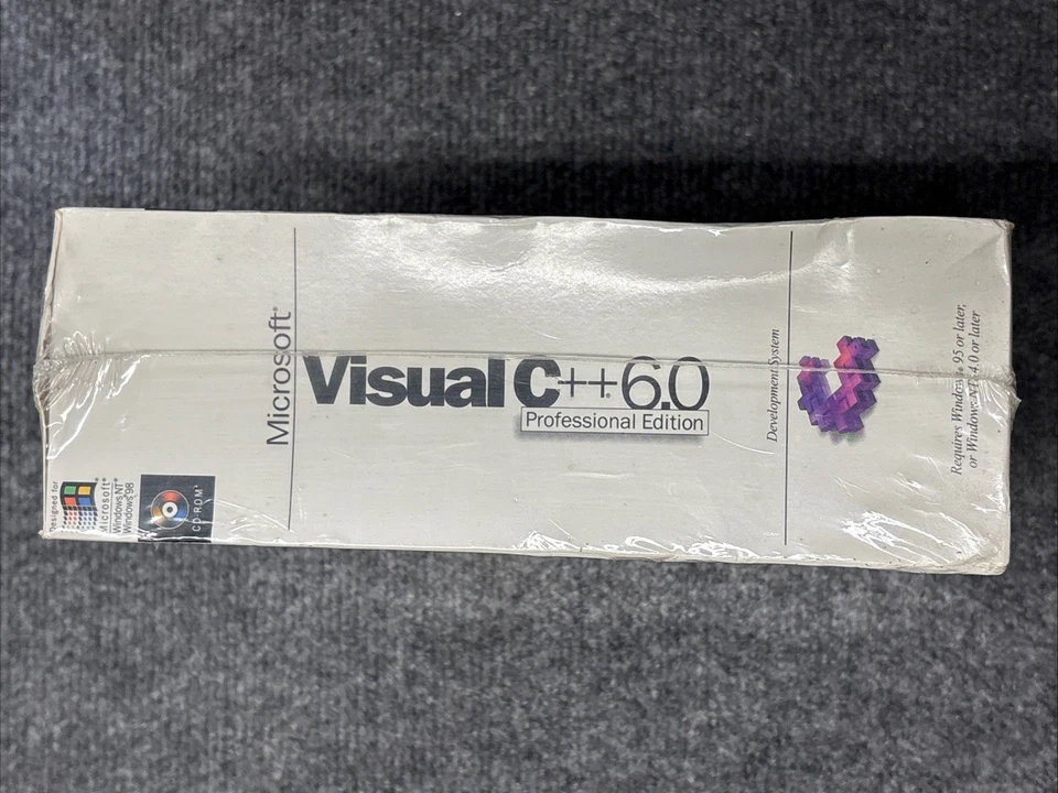 Microsoft Visual C++ 6.0 Professional Edition Retail Package NOS Factory Sealed - Image 2 of 4