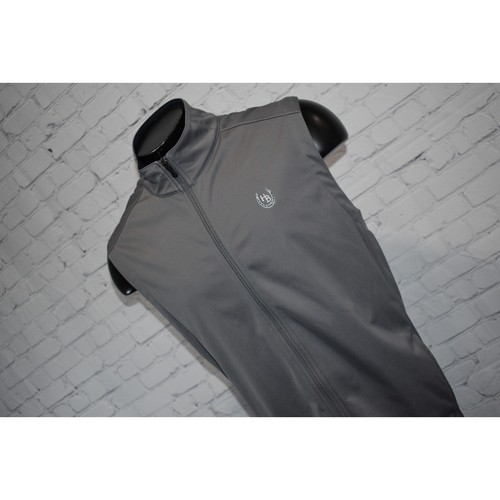 Under Armour Athletic Jacket Vest Mens Size 2XL Infrared Polyester Full Zip Gray - Picture 2 of 9