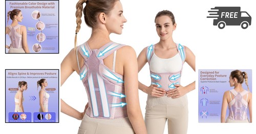 Posture Corrector for Women Back Brace Shoulder Support Lumbar Spine - Bild 2 von 8