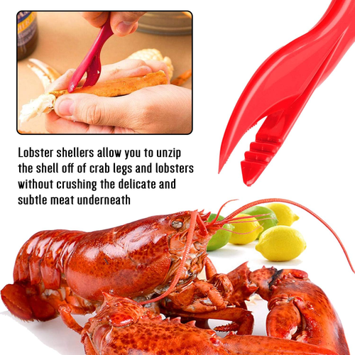 20-Piece Seafood Tools Set: Crab Crackers, Lobster Shellers, Forks, Scissors - Picture 4 of 12