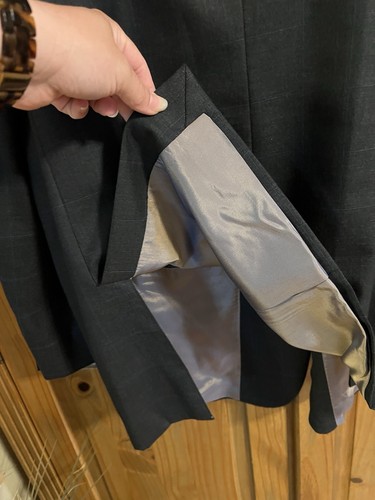 Hermosa pieza de traje de lana para hombre Perry Ellis talla 40L/W38💖 - Imagen 8 de 9