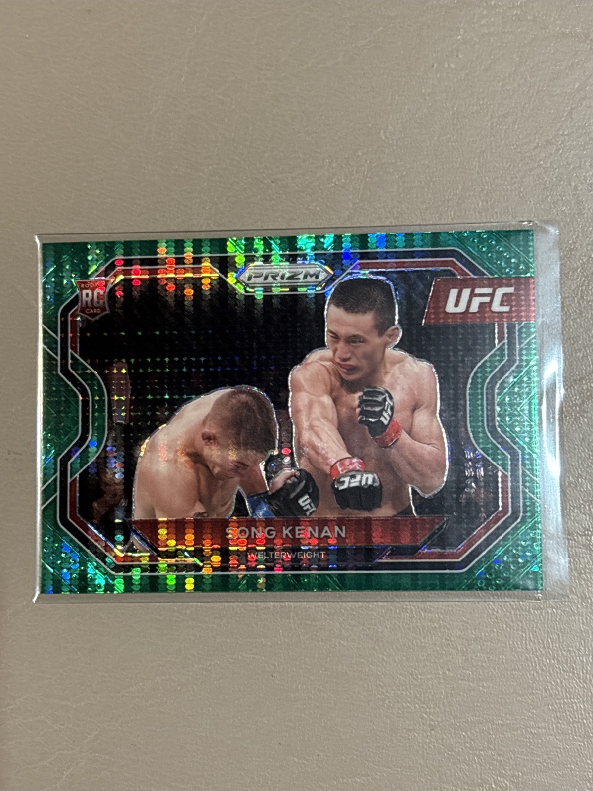 2021 UFC Prizm Green Shimmer #06/25 Song Kenan Rookie #167 RC SSP Weltwerweight