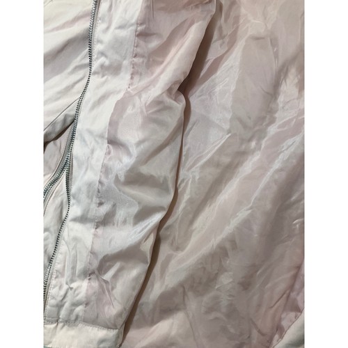 Forever 21 Utility-Damenjacke rosa Kapuze Reißverschluss Druckknopf Taschen Größe M - Bild 7 von 7