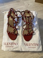 Valentino Garavani Rockstud- Red Leather Pumps - Size 36,5 - Brand New