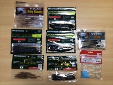 Megabass Used Worm Set 8 Bags Baby Bampee Opened Bait Fishing Accessories