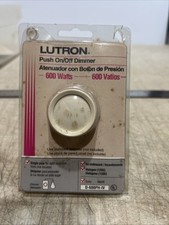New Lutron Push On/Off Dimmer Switch, 600 watt