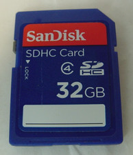 32GB SANDISK SDHC CARD HC MEMORY CARD