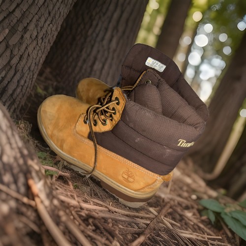 BOTA ACOLCHADA PREMIUM TIMBERLAND PARA HOMBRE Trigo Nubuck/Negro Talla 5.5 EE. UU. - Imagen 1 de 17