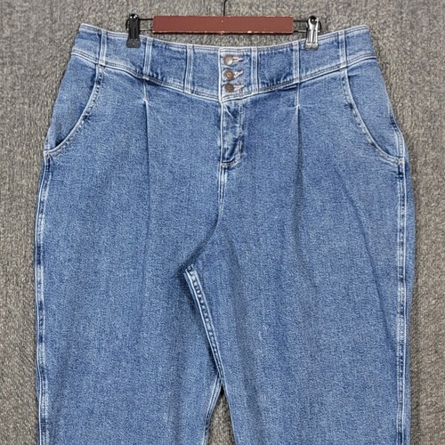 Hollister Damen Jeans 19* Blau High Waist Baggy Tapered Stretch Denim 36x27 - Bild 2 von 13
