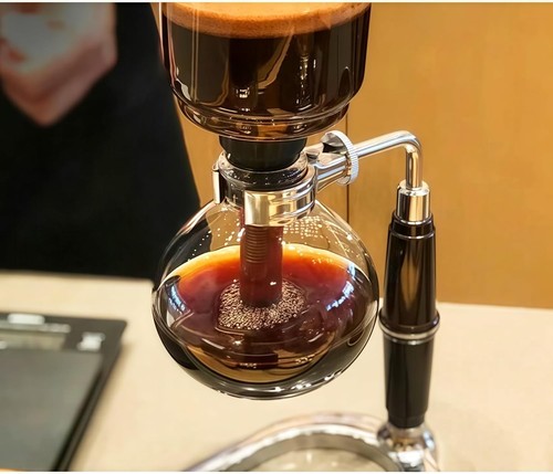 Hoffnugshween 5 tazas sifón cafetera 600 ml vidrio aspiradora filtro - nuevo en caja - Imagen 2 de 9