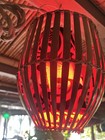 Lampe panier rétro NEUVE avec tortues enveloppantes style hawaïen océanique