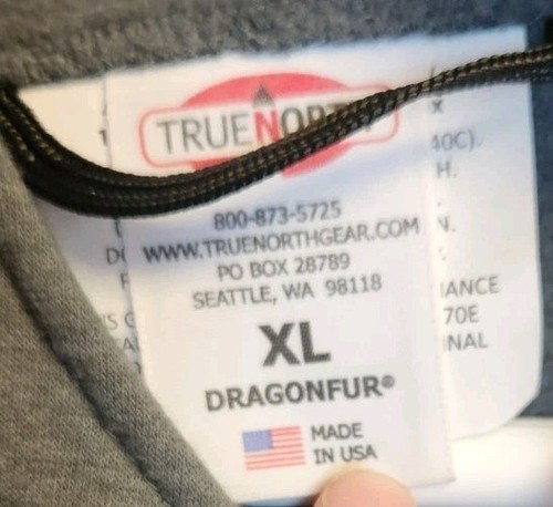 Dragonwear True North Men's XL Cat 2 Arc 16 FR Full Zip Hoodie Jacket Sweatshirt - Picture 8 of 9