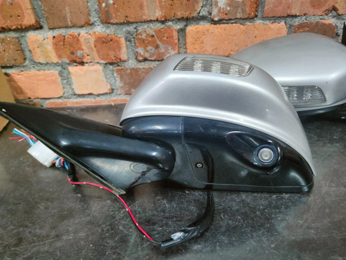 PAIRS JDM NISSAN FUGA Y50 M34 M35 CAMERA SIDE DOOR MIRROR WITH LAMPS LIGHT GREY - Bild 9 von 15