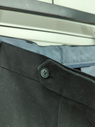Charles Tyrwhitt Women's Suit Trousers W 38 in Black Cotton - Picture 6 of 7