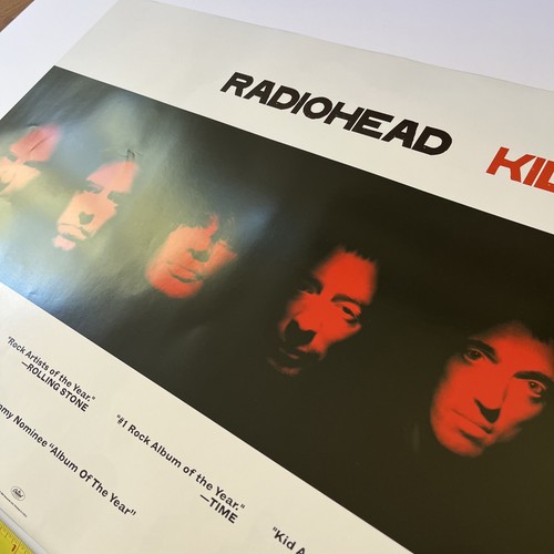 RADIOHEAD ORIGINAL Poster Kid A 2001 Vintage Y2K Record Promo - Picture 13 of 15