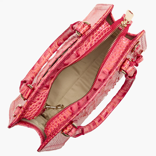 Brahmin Coral Snapdragon Melbourne Collection Cami Satchel Bag NEW AUTHENTIC - Picture 8 of 11