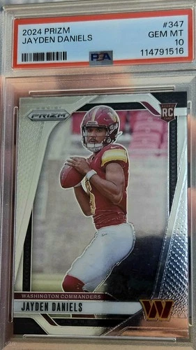 PSA 10. 2024 Panini Prizm - Rookies Jayden Daniels #347 (RC)WASHINGTON COMMANDER