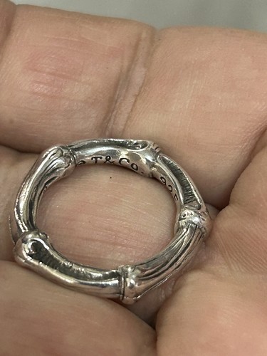 Tiffany&co 925 1996 Bamboo Ring Size 5.25 - Picture 16 of 17