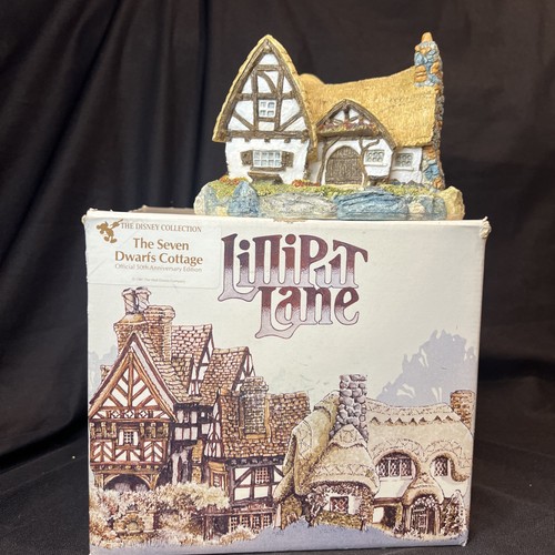 Lilliput Lane “Seven Dwarfs Cottage” The Disney Collection 50th Anniversary Ed.